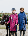 All Rounder Original Children's | Thick Fleece | Fixed Hood | Plum/Grey