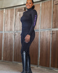 Water Repellent Leggings | Women's Black/Lilac