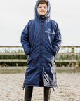 All Rounder Original Children's | Thick Fleece | Fixed Hood | Navy/Grey