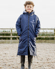 All Rounder Original Children's | Thick Fleece | Fixed Hood | Navy/Grey