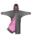 Evolution Women's | Thin Fleece | Stowaway Hood | Charcoal/Penelope Pink