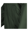 EQUIDRY waterproof horse riding raincoat thin fleece pro ride reflective black forest green pockets