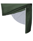 EQUIDRY waterproof horse riding raincoat thin fleece pro ride reflective black forest green side skirt