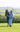 EQUIDRY women's thin fleece long waterproof horse riding coat in sky blue with horse