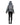 EQUIDRY women's waterproof short blouson style horse riding jacket in charcoal/peacock pink studio behind view