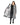 EQUIDRY women's long waterproof horse riding coat in charcoal/grey studio open showing inner lining 
