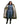 Evolution Women's Warm Waterproof Long Horse Riding Coat Thick Fleece Lining Cosy Fleece Lined Hood in Dark Olive/Grey coat open showing lining 