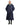 Evolution Women's Warm Waterproof Long Horse Riding Coat Thick Fleece Lining Cosy Fleece Lined Hood in Navy/Jade full length studio 