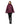 EQUIDRY women's waterproof short blouson style horse riding jacket in plum/plum front view