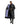 Evolution Women's Warm Waterproof Long Horse Riding Coat Thick Fleece Lining Cosy Fleece Lined Hood in Black/Lilac inner lining 