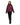 EQUIDRY women's waterproof short blouson style horse riding jacket in plum/plum front view