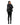 EQUIDRY women's waterproof short blouson style horse riding jacket in black/black studio shot