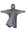 EQUIDRY women's thin fleece long waterproof horse riding coat in charcoal/lilac