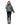 EQUIDRY women's waterproof short blouson style horse riding jacket in charcoal/grey front view hood down