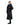 Evolution Women's Warm Waterproof Long Horse Riding Coat Thick Fleece Lining Cosy Fleece Lined Hood in black/lilac side zips