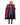 EQUIDRY women's long waterproof horse riding coat in Navy/Raspberry studio front coat open inner lining 