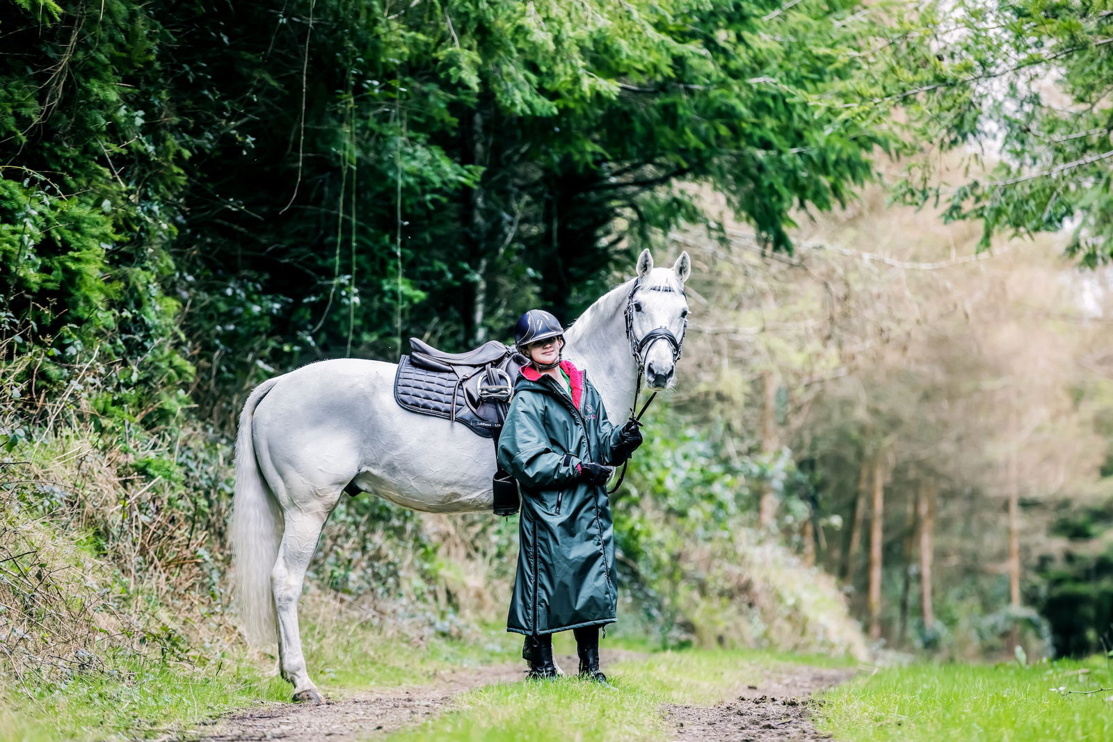 EQUIDRY | All Rounder Original Children's | Black Forest Green/Peacock Pink - EQUIDRY