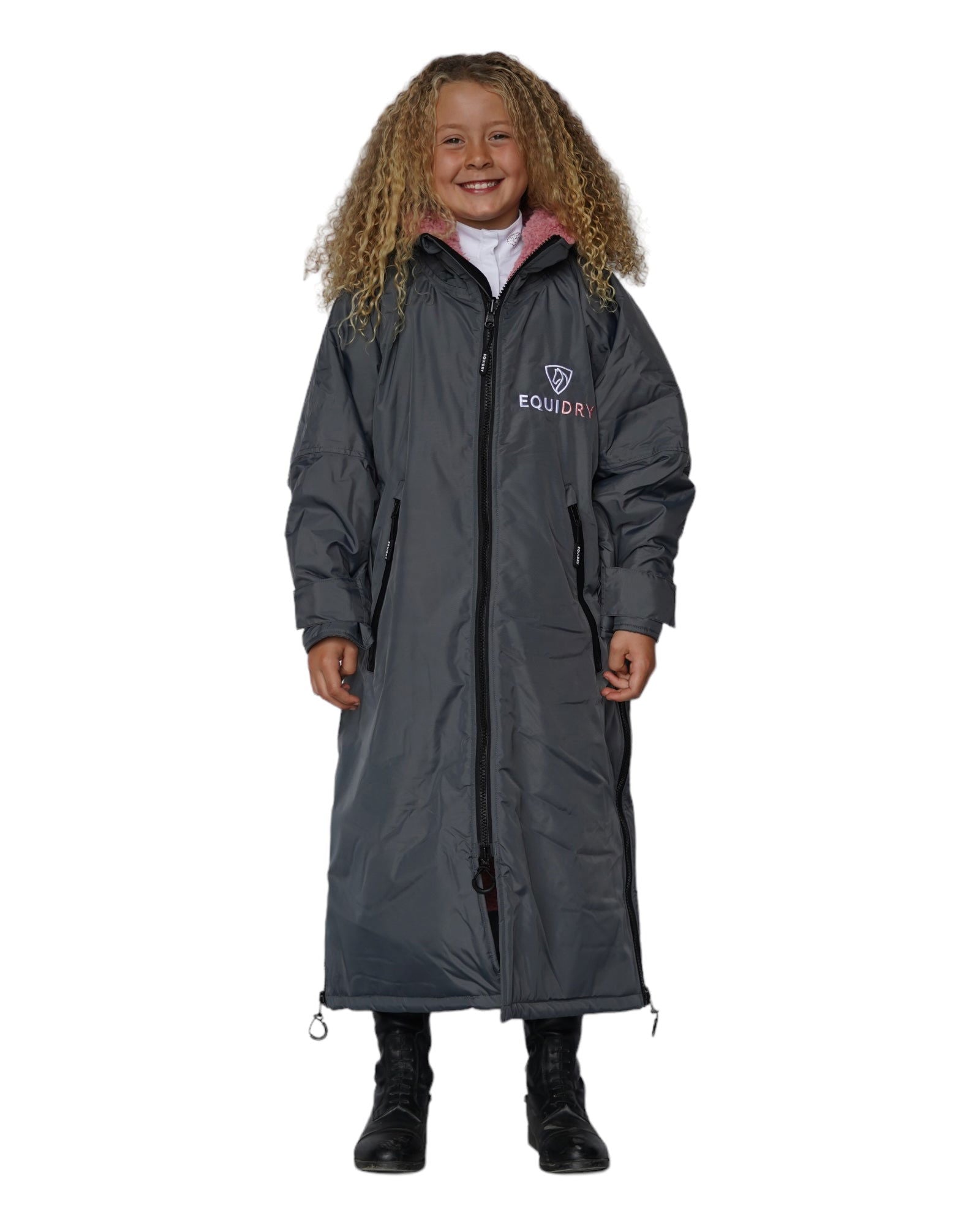 EQUIDRY | All Rounder Original Children's | Charcoal/Pale Pink - EQUIDRY