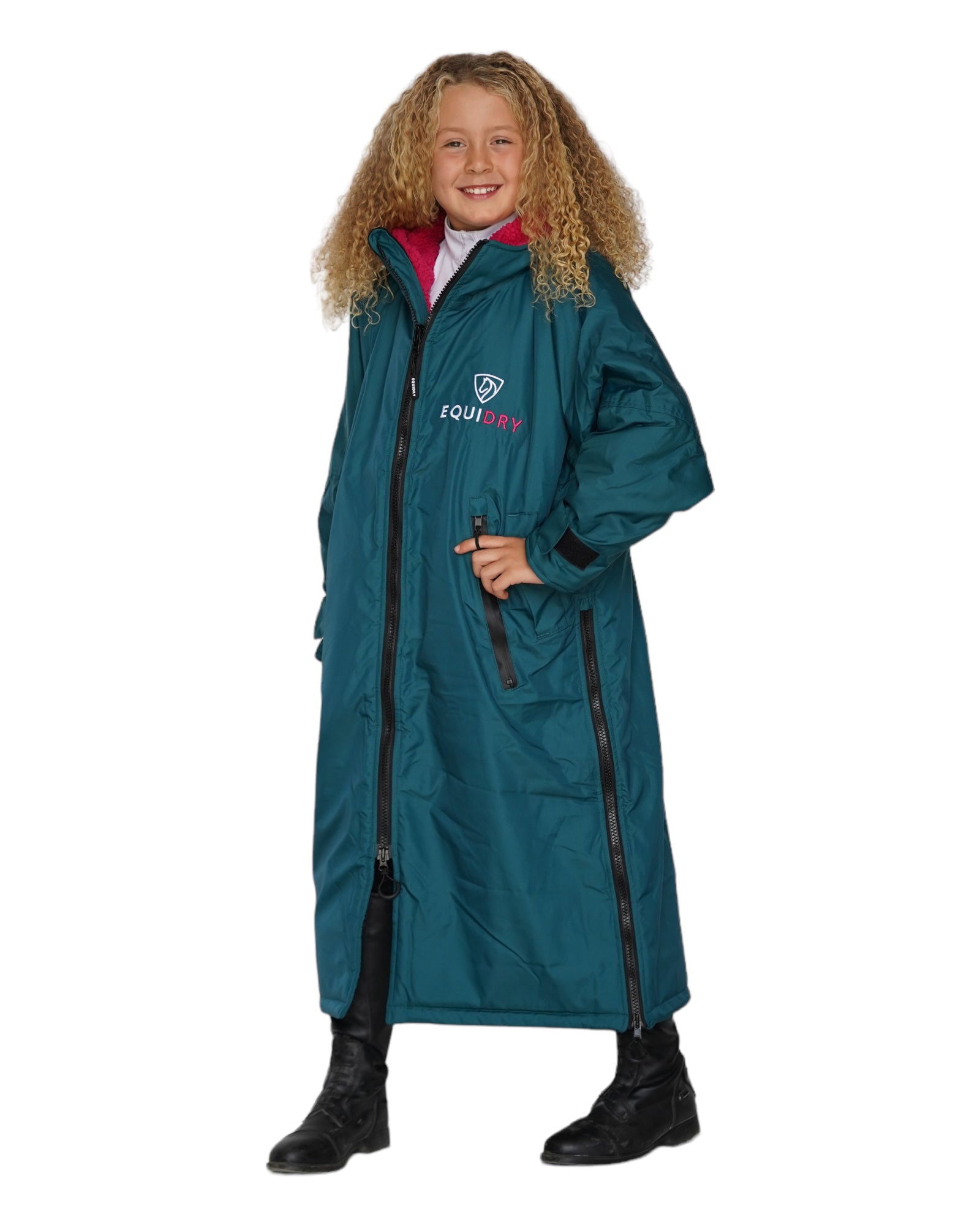 EQUIDRY | All Rounder Original Children's | Teal/Peacock Pink - EQUIDRY
