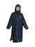 EQUIDRY waterproof horse riding raincoat All Rounder Original thick fleece Women's Navy/Grey