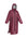 EQUIDRY waterproof horse riding raincoat All Rounder Original thick fleece Women's plum/grey