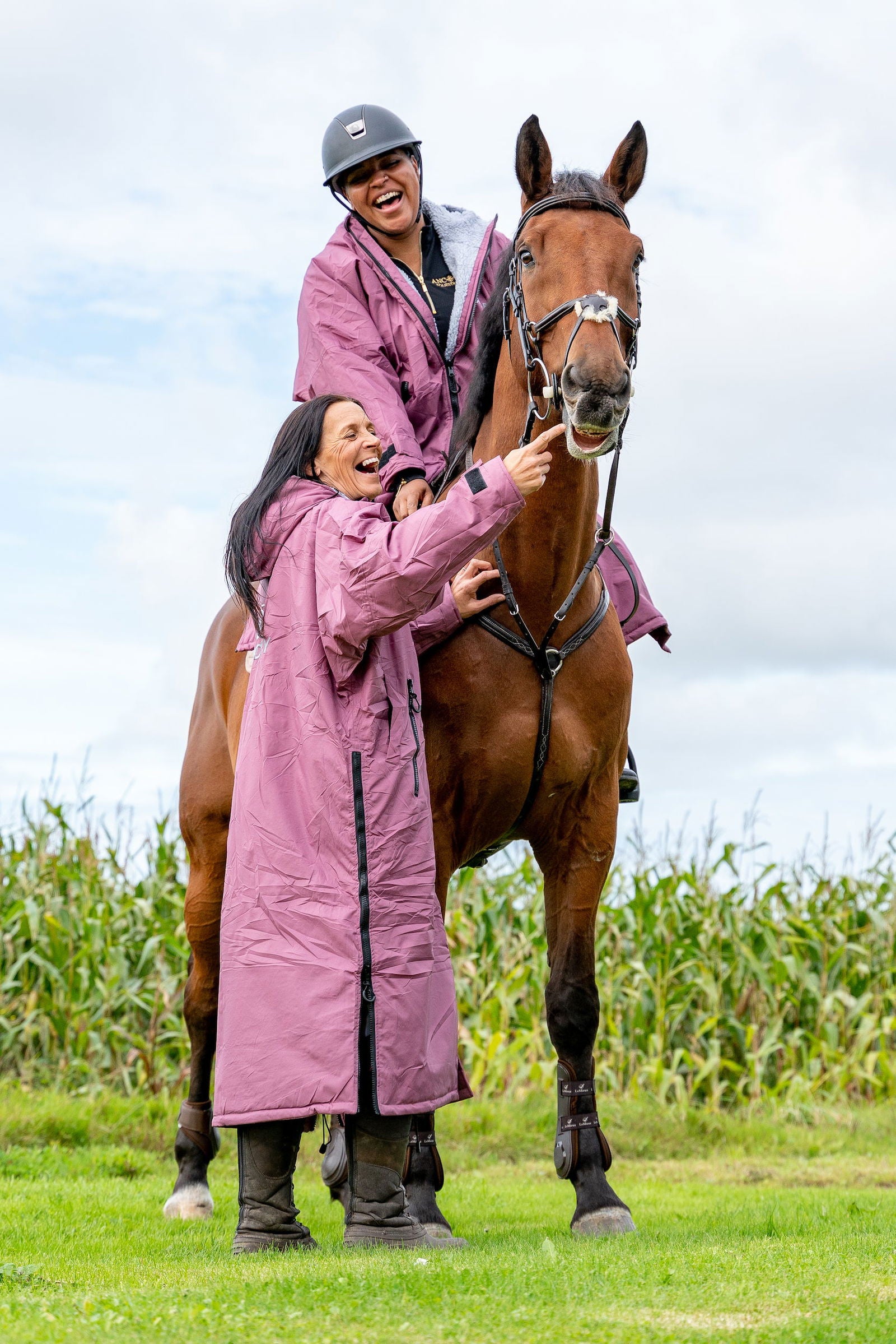EQUIDRY waterproof horse riding raincoat | All Rounder Original Women's | Valerian 