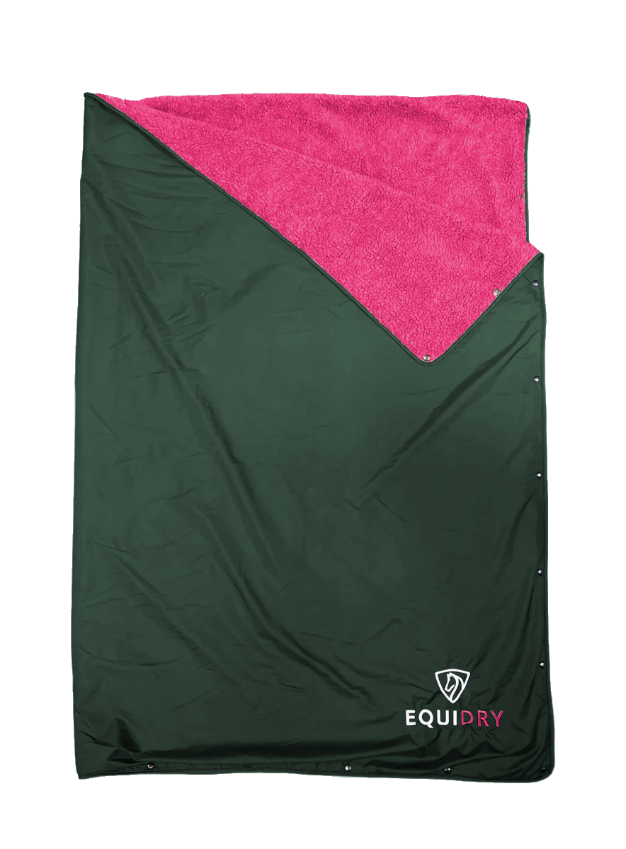 EQUIDRY | Equi-Blanket | Black Forest Green/Peacock Pink - EQUIDRY