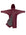EQUIDRY women's mesh lining long waterproof horse riding coat in plum/charcoal