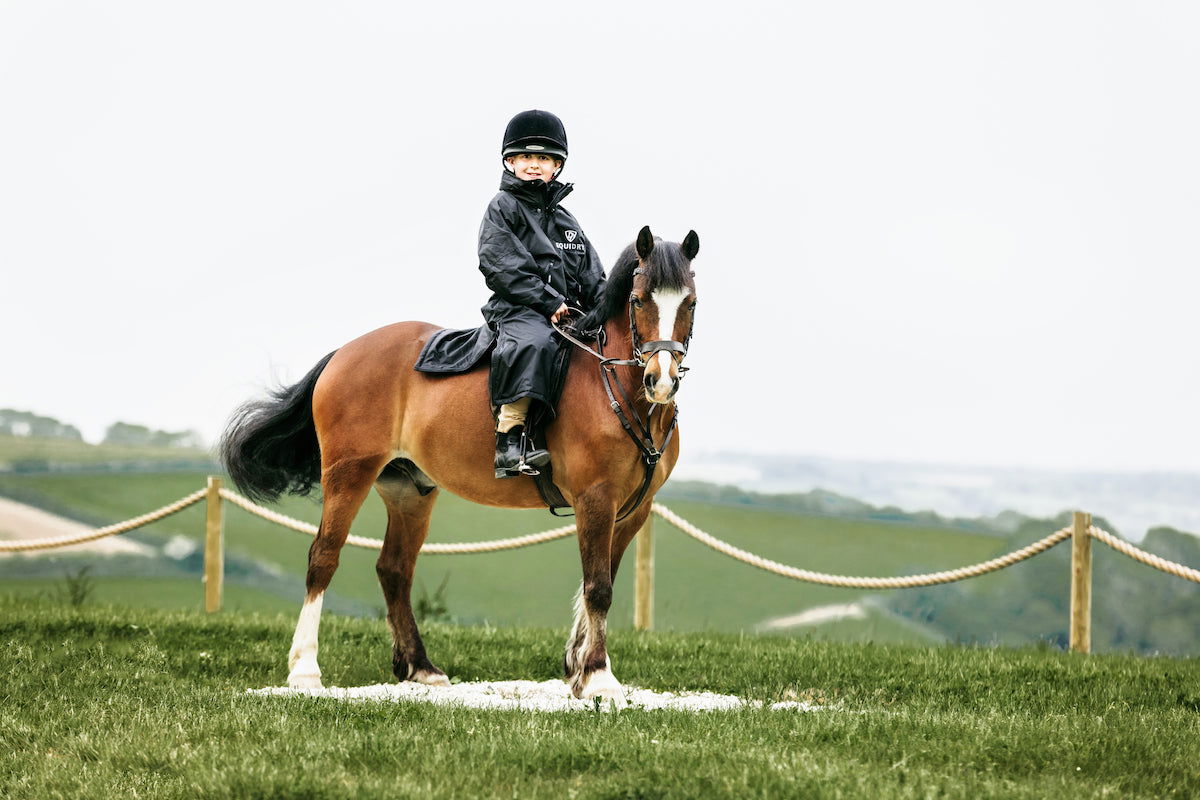 Evolution Children's | Mesh Lined | Stowaway Hood | Black/Black - EQUIDRY