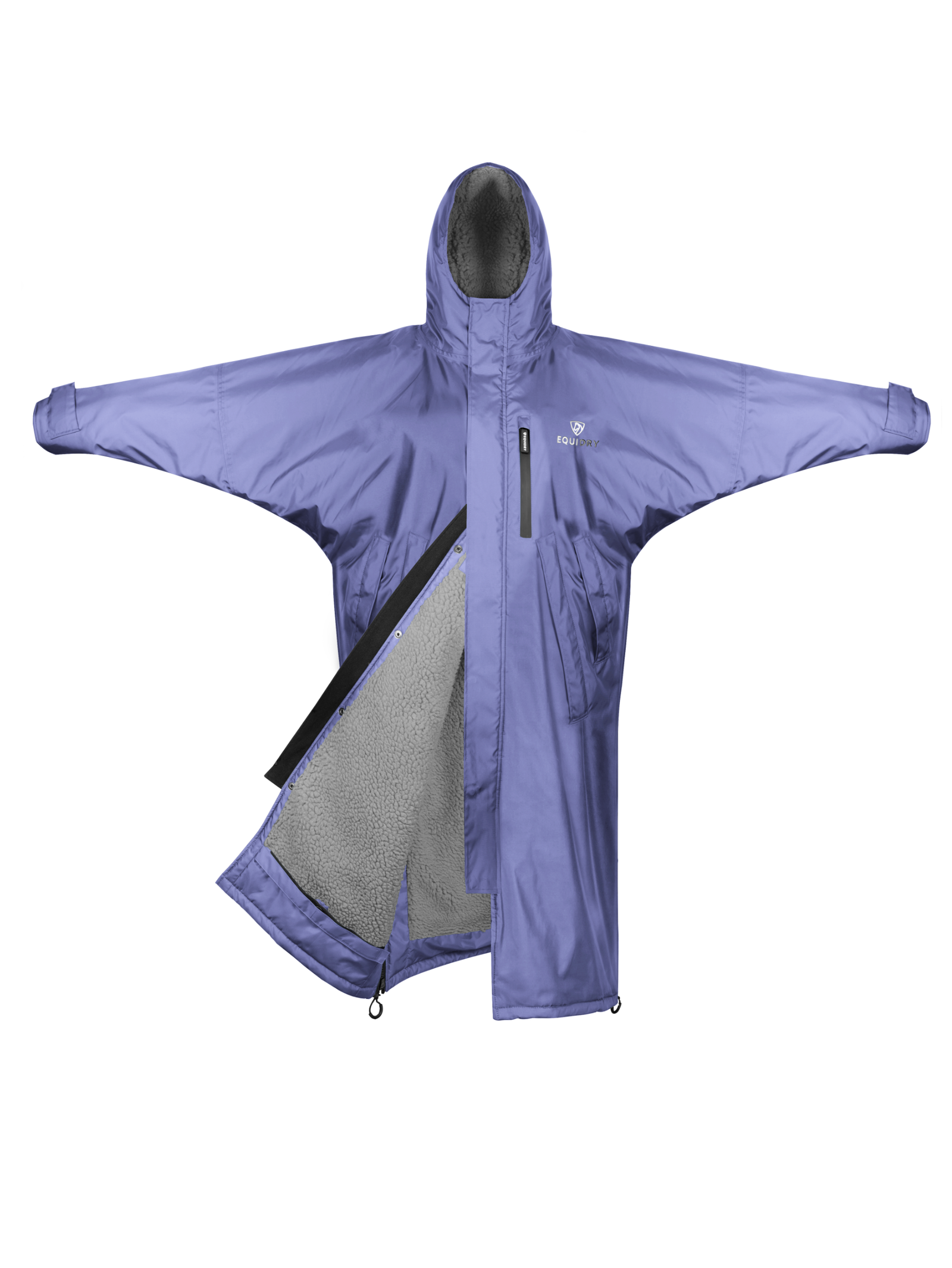 Evolution Children&#39;s | Thick Fleece | Fixed Hood | Blue Lilac - EQUIDRY