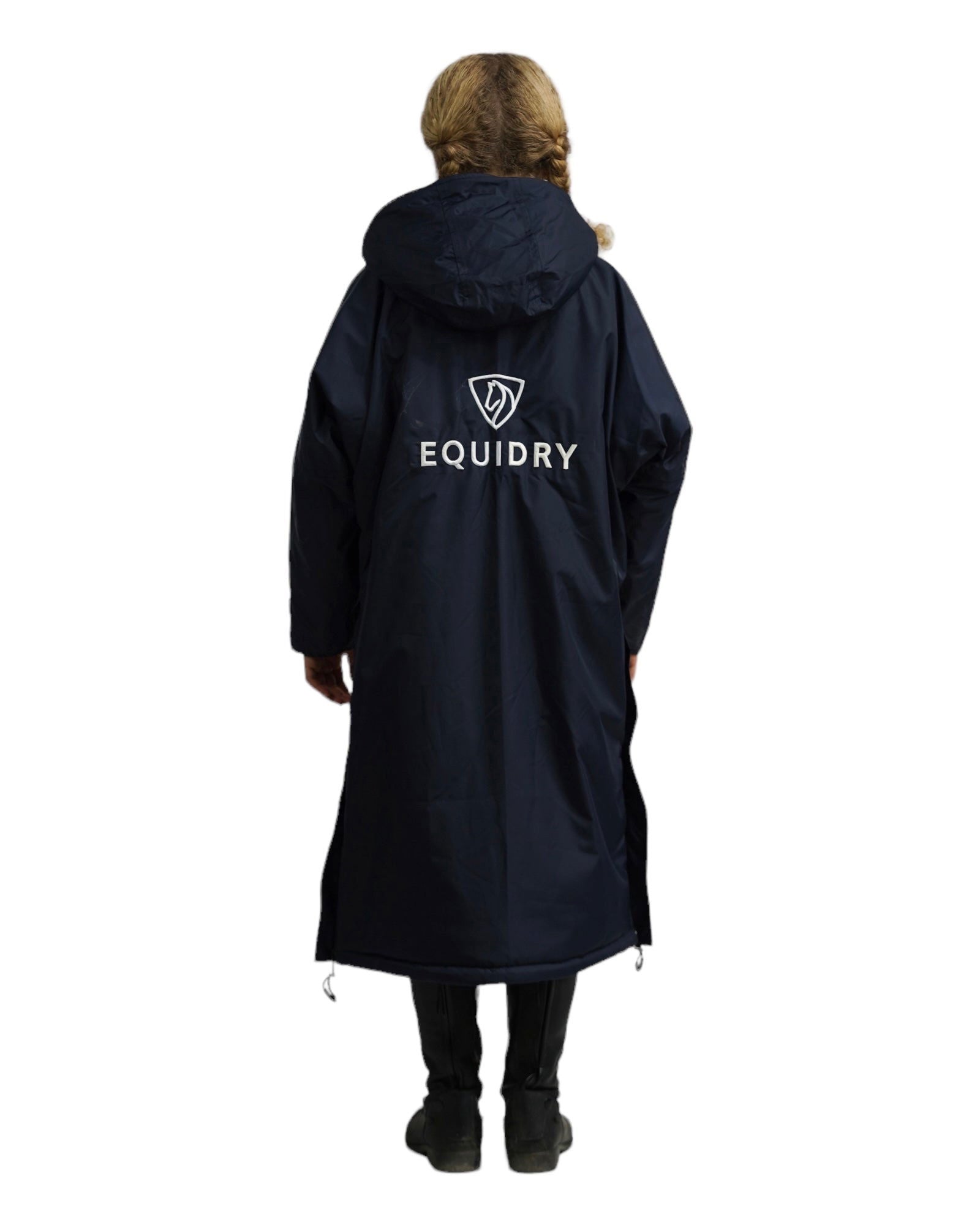 Evolution Children&#39;s | Thick Fleece | Fixed Hood | Navy/Cream - EQUIDRY
