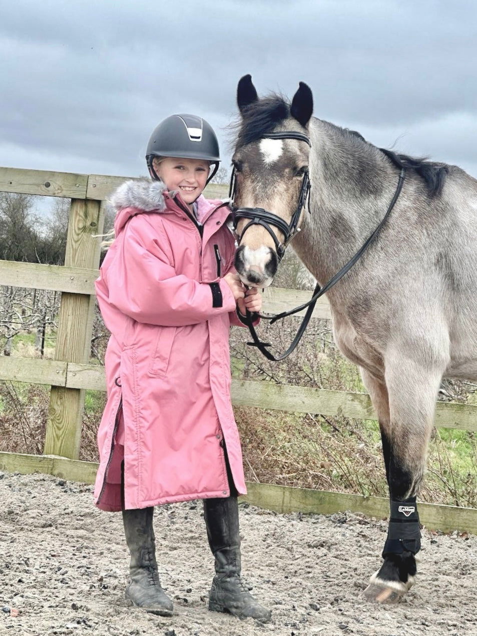 Evolution Children's | Thick Fleece | Fur Hood | Dusky Pink - EQUIDRY