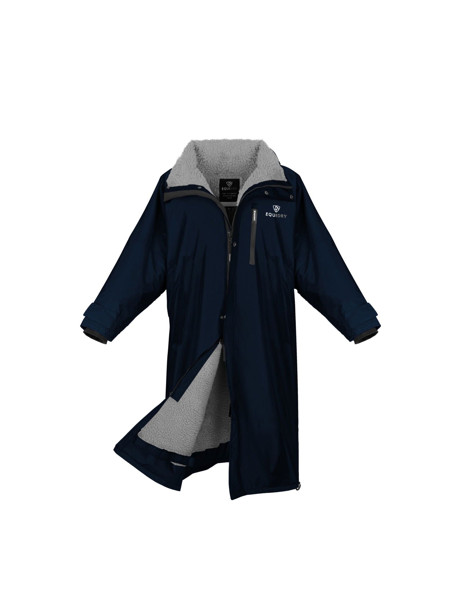 Evolution Children's | Thick Fleece | Stowaway Hood | Navy/Grey - EQUIDRY