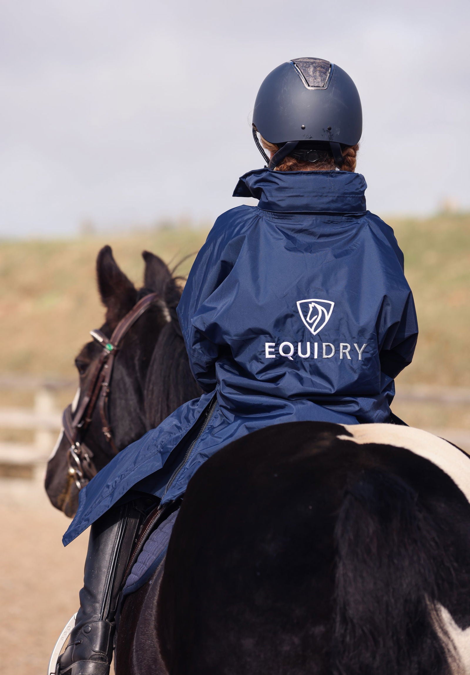 Evolution Children's | Thick Fleece | Stowaway Hood | Navy/Grey - EQUIDRY