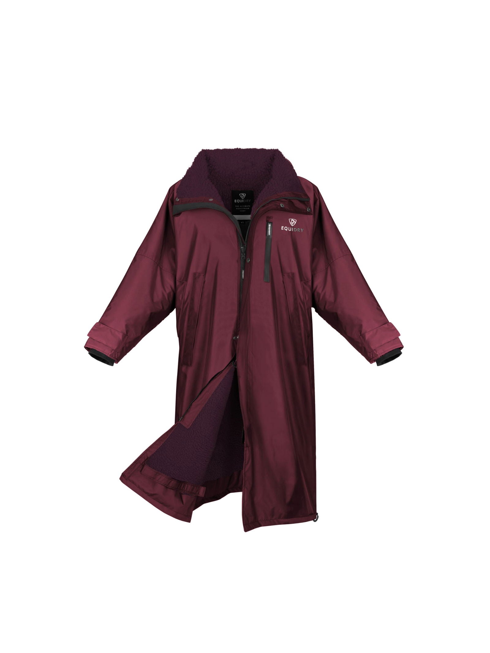 Evolution Children's | Thick Fleece | Stowaway Hood | Plum/Plum - EQUIDRY