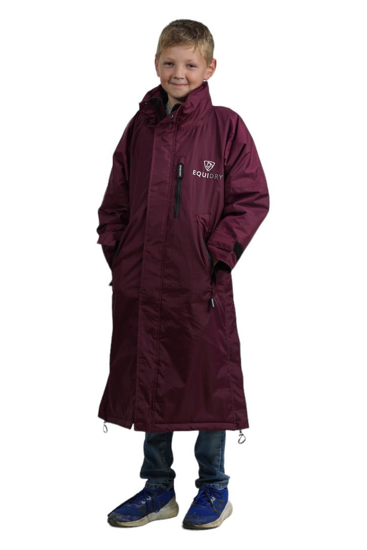 Evolution Children's | Thick Fleece | Stowaway Hood | Plum/Plum - EQUIDRY