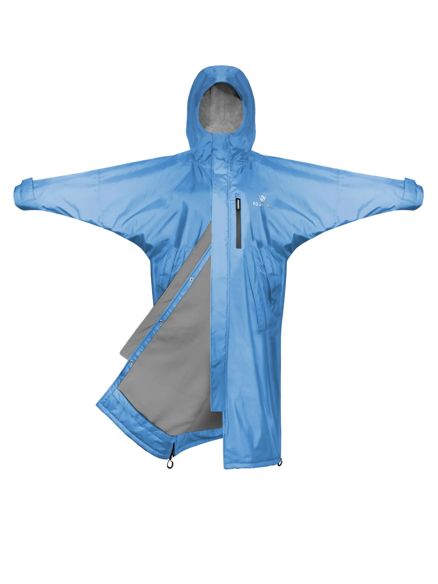 Evolution Children&#39;s | Thin Fleece | Fixed Hood | Sky Blue - EQUIDRY