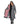 EQUIDRY women's long waterproof horse riding coat in charcoal/pale pink studio open showing lining 