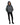 EQUIDRY women's waterproof short blouson style horse riding jacket in charcoal/penelope pink studio front view