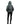 EQUIDRY women's waterproof short blouson style horse riding jacket in charcoal/penelope pink studio back hood up