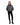 EQUIDRY women's waterproof short blouson style horse riding jacket in charcoal/penelope pink studio shot front view 