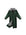 EQUIDRY Evolution Pro women's Warm Waterproof Horse Riding Coat Thick Fleece Lining Stowaway Hood in black forest green 