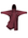 EQUIDRY women's thin fleece stowaway hood long waterproof horse riding coat in plum