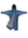 EQUIDRY women's thin fleece stowaway hood long waterproof horse riding coat in steel blue 