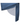 EQUIDRY waterproof horse riding raincoat thin fleece reflective steel blue side skirt